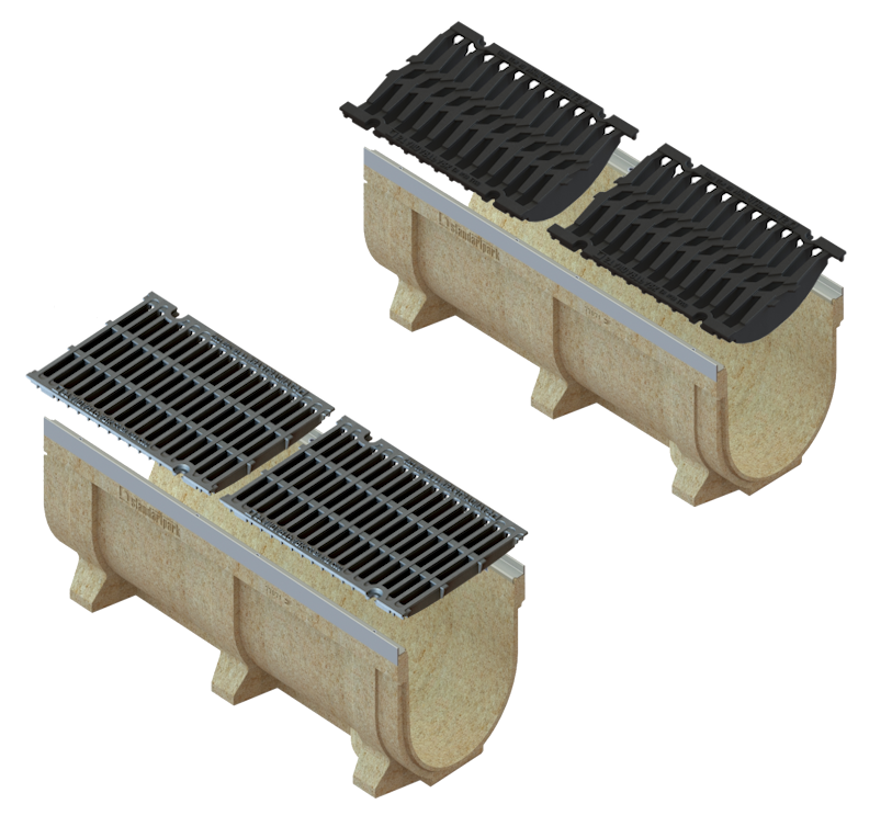 Лоток полимербетонный CompoMax Drive U DN300 h360